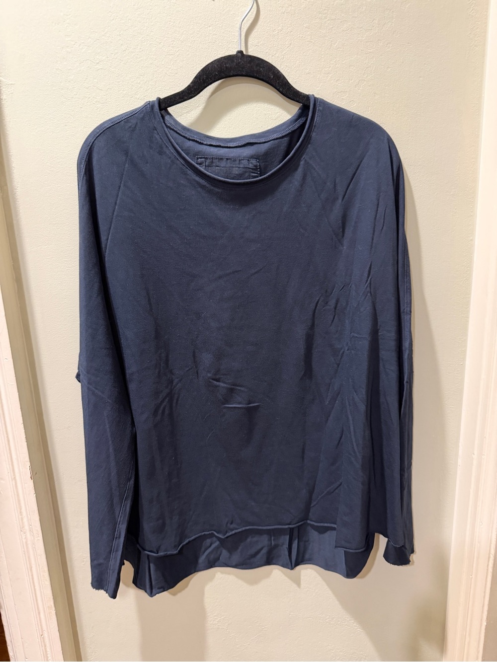 Frank & Eileen Navy Long-Sleeve Women's Top